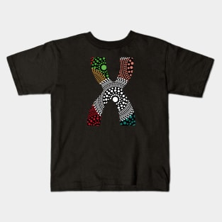 X Aboriginal Letter Kids T-Shirt